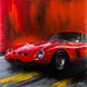 Oil painting Ferrari 250 GTO