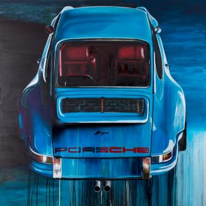 Oil painting Porsche 911 Singer Customized