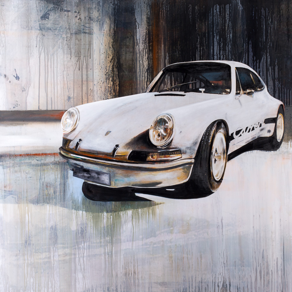 Oil painting Porsche 911 Extra Wide Body
